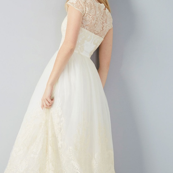 Modcloth Sparkling Celebration Midi Wedding Dress - Picture 2 of 4